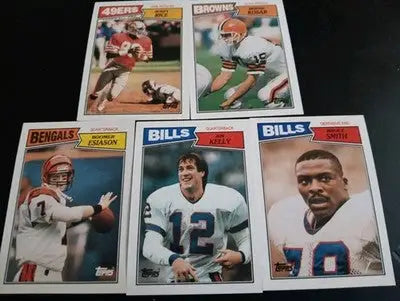 1987 Topps NFL Superstar LOT: Rice Kosar Kelly Smith Esiason. NRMT+ - Football Card Single