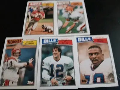 1987 Topps NFL Superstar LOT: Rice Kosar Kelly Smith Esiason. NRMT+ - Football Card Single
