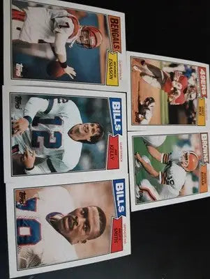 1987 Topps NFL Superstar LOT: Rice Kosar Kelly Smith Esiason. NRMT+ - Football Card Single