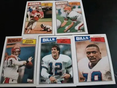 1987 Topps NFL Superstar LOT: Rice Kosar Kelly Smith Esiason. NRMT+ - Football Card Single