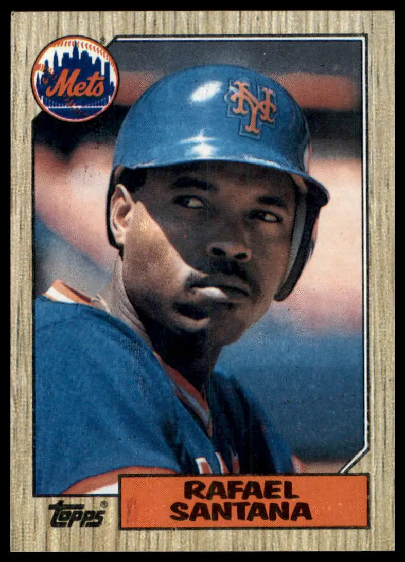 1987 Topps Rafael Santana 378 New York Mets NM - Baseball Card Single