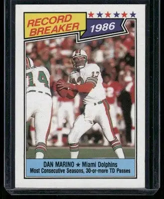 1987 Topps Record Breaker Dan Marino #6 Football