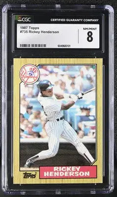 1987 Topps Rickey Henderson #735 Baseball CGC 8