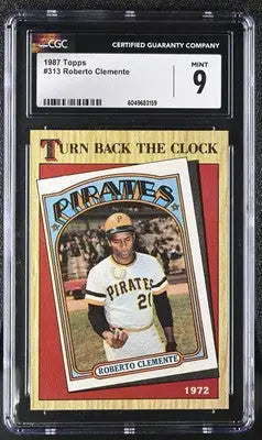 1987 Topps Roberto Clemente #313 Baseball CGC 9