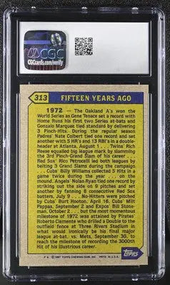 1987 Topps Roberto Clemente #313 Baseball CGC 9