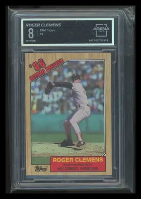 1987 Topps Roger Clemens #1 Baseball Arena Club 8 - Baseball Card Single