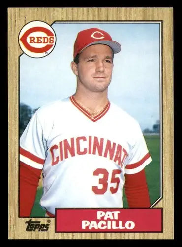 Vintage Topps Traded Pat Pacillo baseball card with original gloss from 1987 Topps Traded series