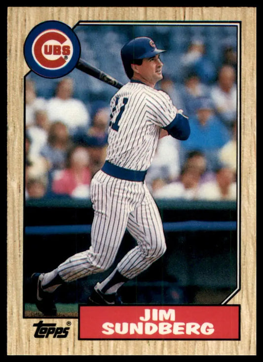 1987 Topps Traded Jim Sundberg 119T Chicago Cubs NM - Baseball Card Single