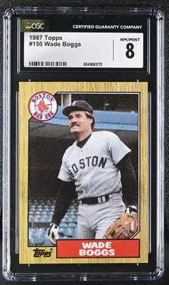 1987 Topps Wade Boggs #150 Baseball CGC 8