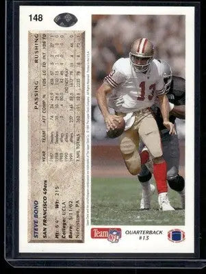 1987 Upper Deck Steve Bono #148 Football - Football Card Single