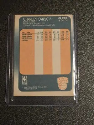 1988-89 Fleer #18 Charles Oakley - Basketball Card Single