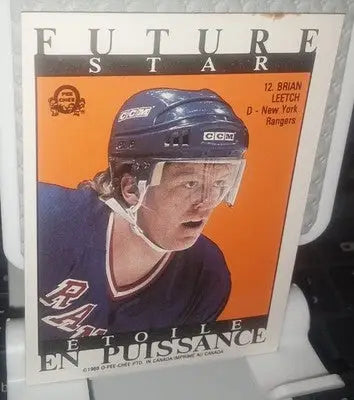 1988-89 NHL 189 O-Pee-Chee Hockey Peter Šťastný Quebec Brian Leetch NY Rangers - Hockey Card Single