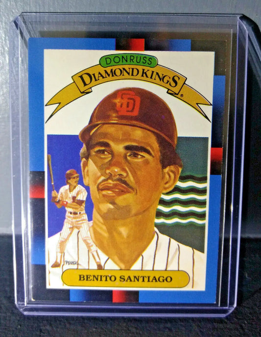 1988 Benito Santiago Donruss Diamond Kings #3 Baseball Card - Baseball Card Single