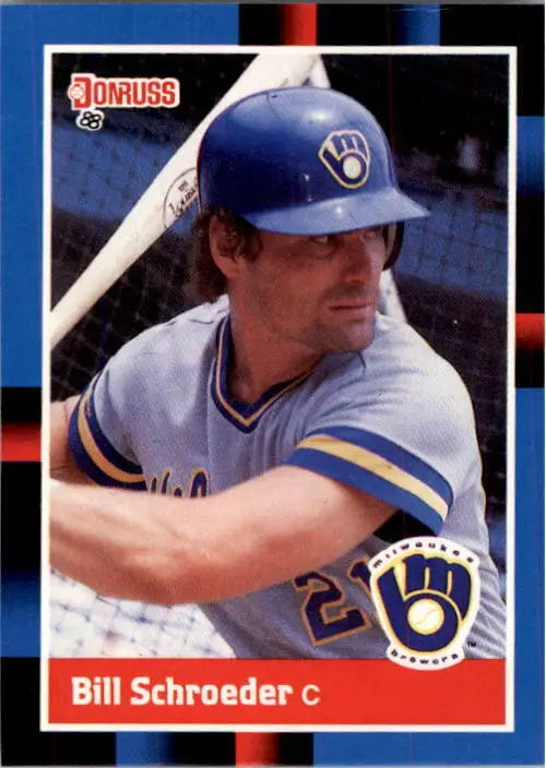 1988 Bill Schroeder Donruss Baseball Card #419 - Baseball Card Single