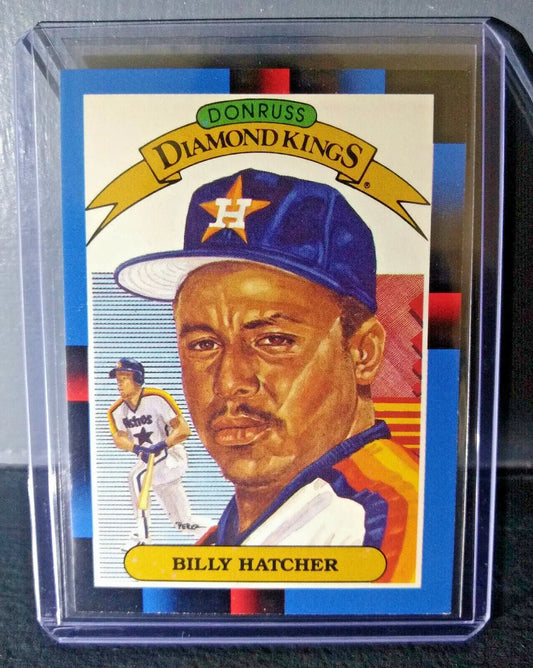 1988 Billy Hatcher Donruss Diamond Kings #23 Baseball Card - Baseball Card Single