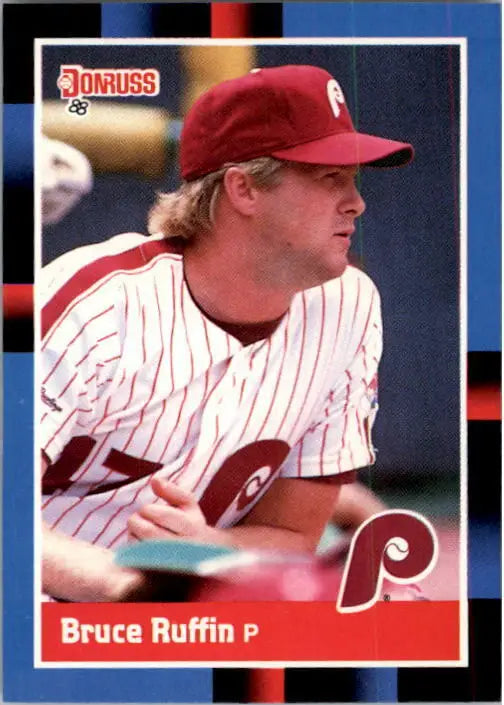 1988 Bruce Ruffin Donruss Baseball Card #165 - Baseball Card Single