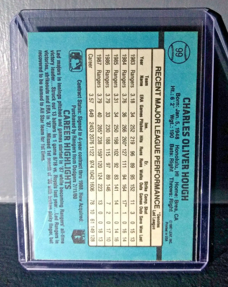 1988 Charlie Hough Donruss #99 Baseball Card