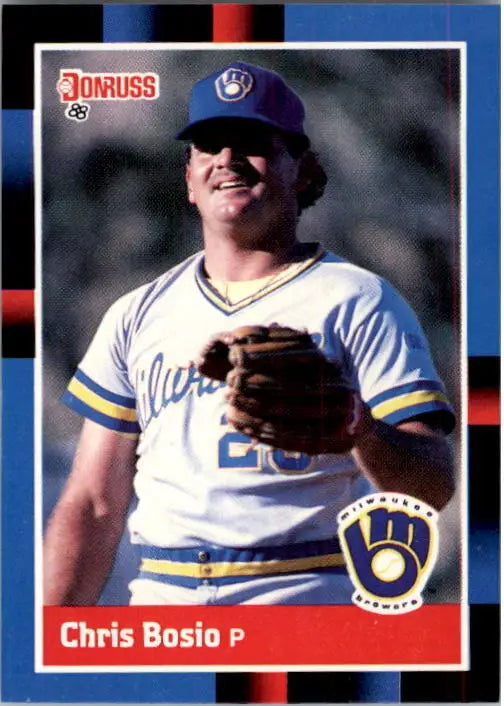 1988 Chris Bosio Donruss Baseball Card #117 - Baseball Card Single