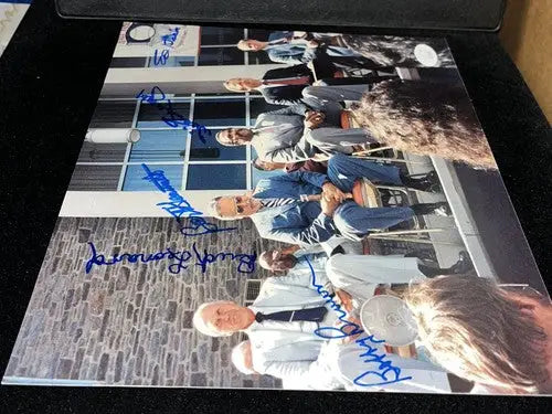 1988 Cooperstown HOF Stage PHOTO Willie Stargell Giamatti Buck Leonard JSA Auto - Sports Memorabilia