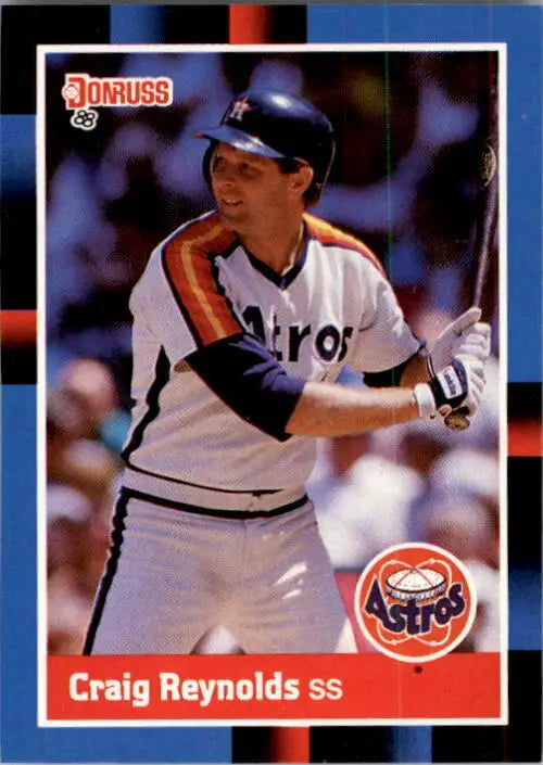 1988 Craig Reynolds Donruss Baseball Card #209 - Baseball Card Single