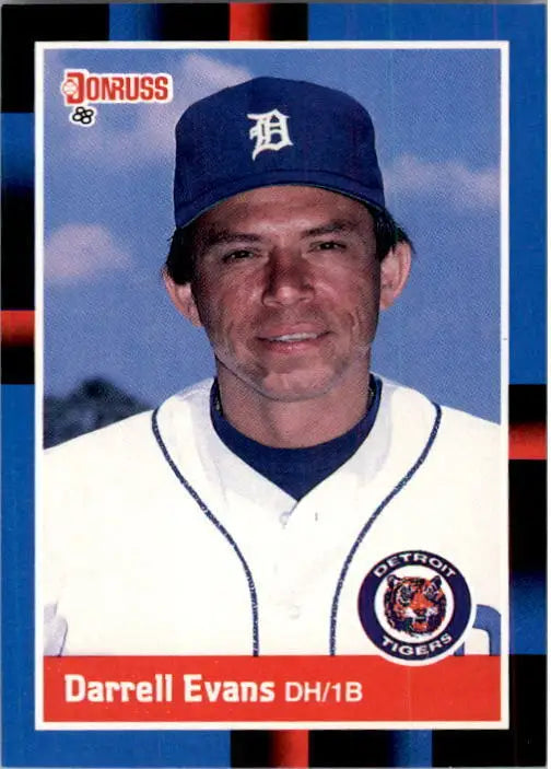 1988 Darrell Evans Donruss Baseball Card #250 - Baseball Card Single