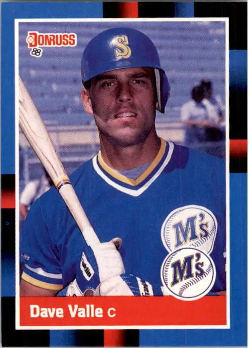 1988 Dave Valle Donruss Baseball Card #393 - Baseball Card Single