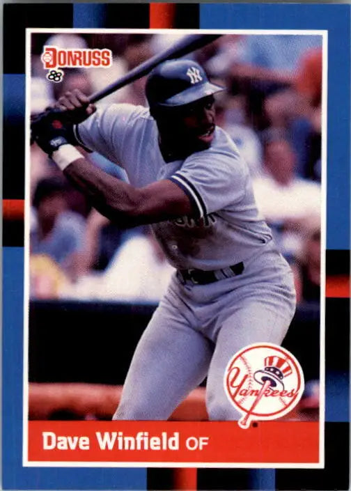 1988 Dave Winfield Donruss Baseball Card #298 - Baseball Card Single