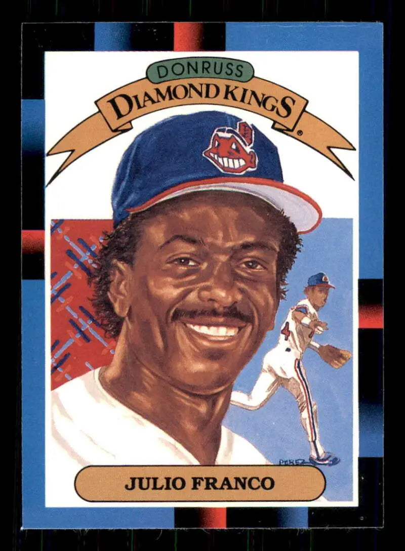 1988 Donruss #10 Julio Franco NM-MT Cleveland Indians Baseball Card - Baseball Card Single
