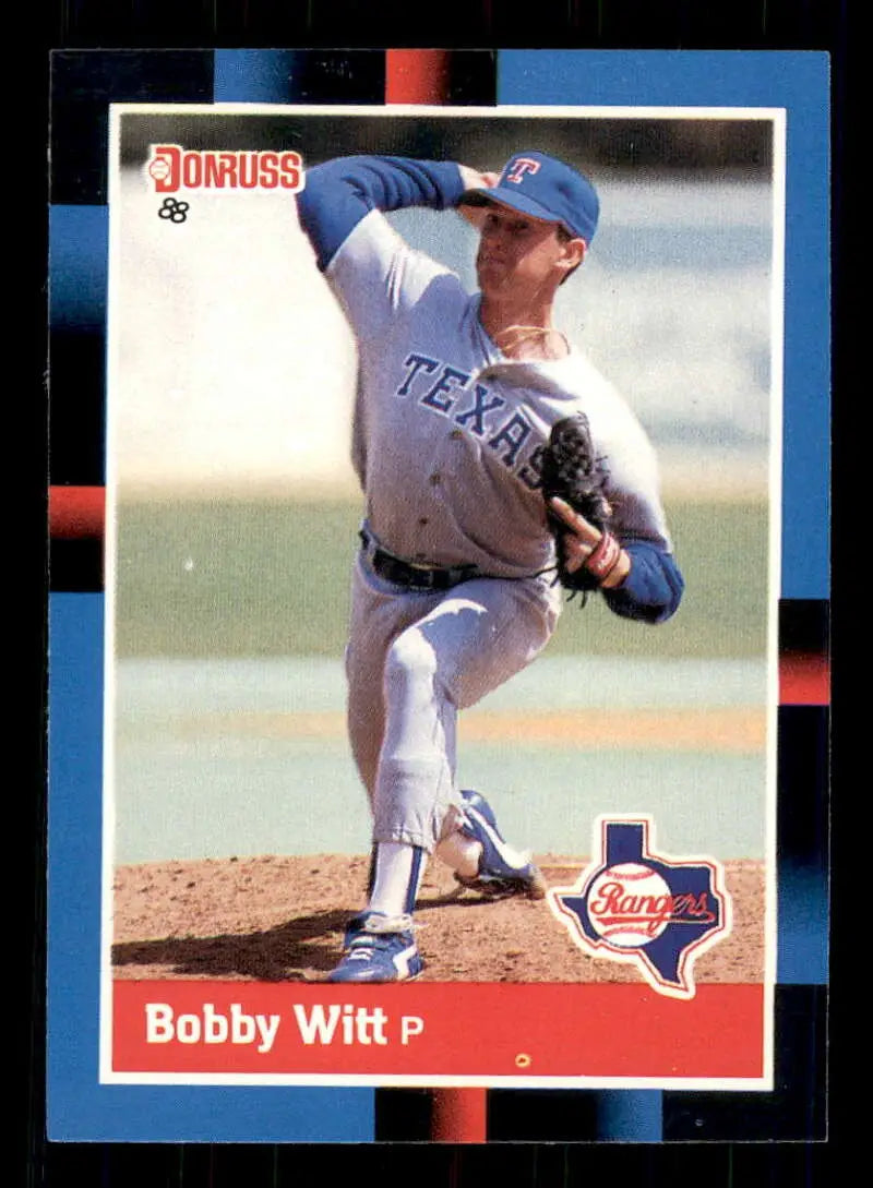 1988 Donruss #101 Bobby Witt NM-MT Texas Rangers Baseball Card - Baseball Card Single
