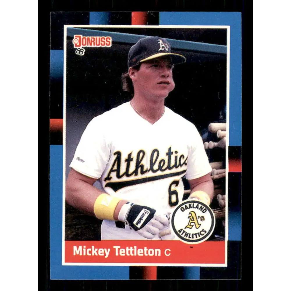 1988 Donruss #103 Mickey Tettleton EX Oakland Athletics Baseball Card Image 1