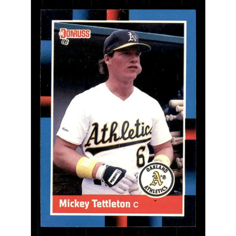 1988 Donruss #103 Mickey Tettleton EX Oakland Athletics Baseball Card - Baseball Card Single
