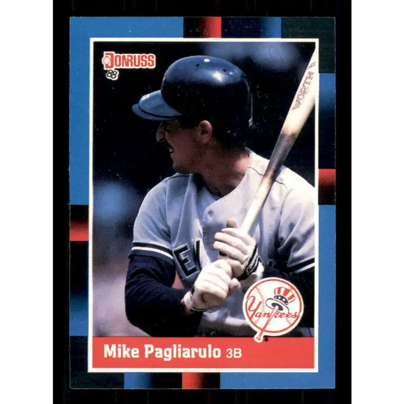 1988 Donruss #105 Mike Pagliarulo EX New York Yankees Baseball Card - Baseball Card Single