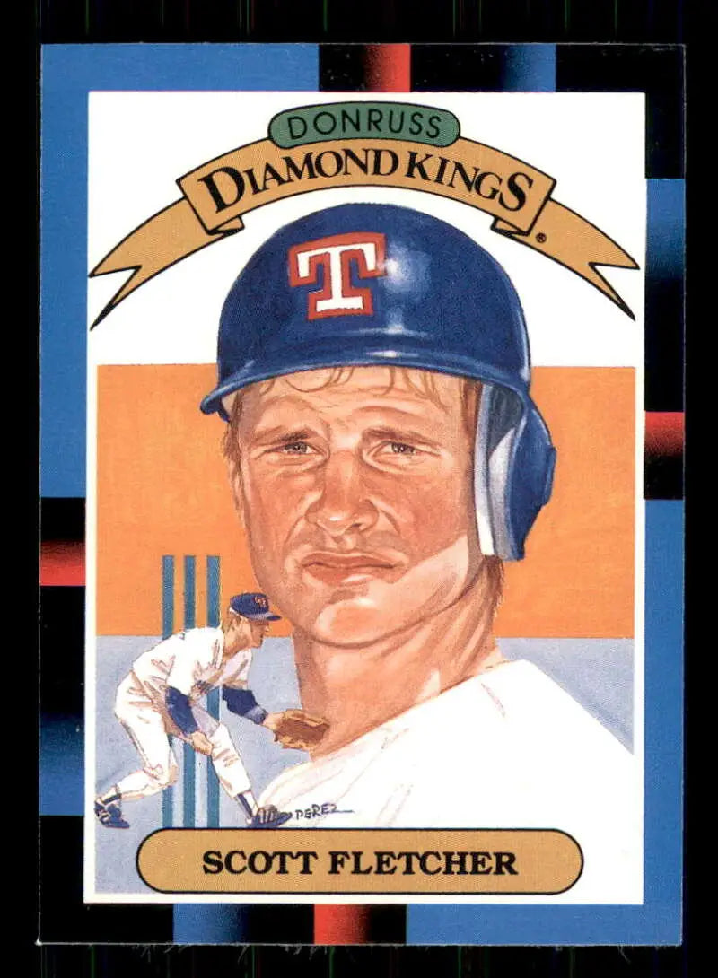 1988 Donruss #11 Scott Fletcher NM-MT Texas Rangers Baseball Card - Baseball Card Single