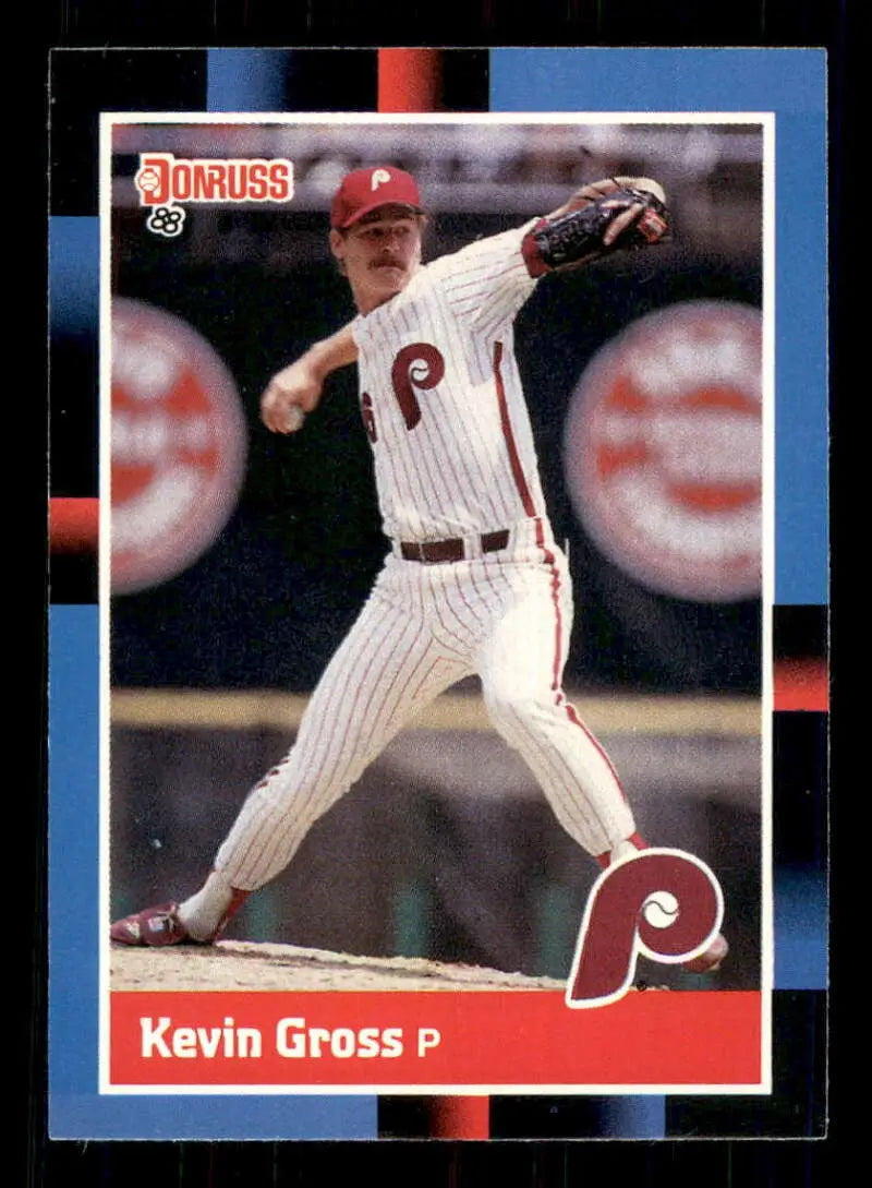 1988 Donruss #113 Kevin Gross NM-MT Philadelphia Phillies Baseball Card - Baseball Card Single