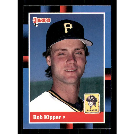 1988 Donruss #115 Bob Kipper EX Pittsburgh Pirates Baseball Card Image 1