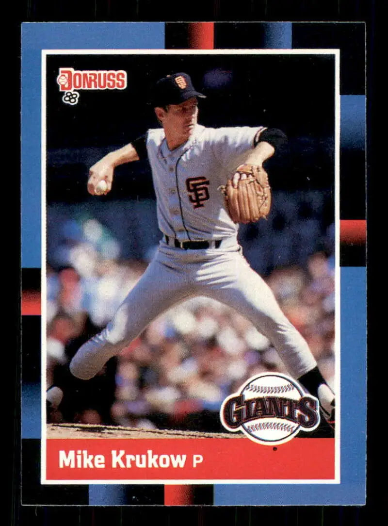 1988 Donruss #116 Mike Krukow NM-MT San Francisco Giants Baseball Card - Baseball Card Single