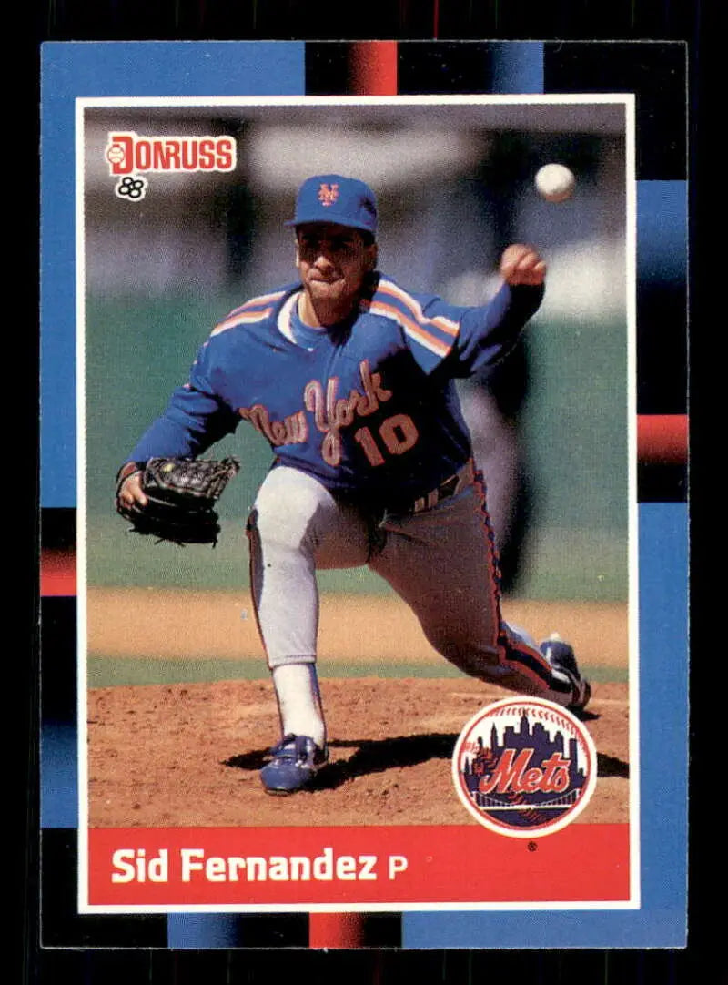 1988 Donruss #118 Sid Fernandez NM-MT New York Mets Baseball Card - Baseball Card Single