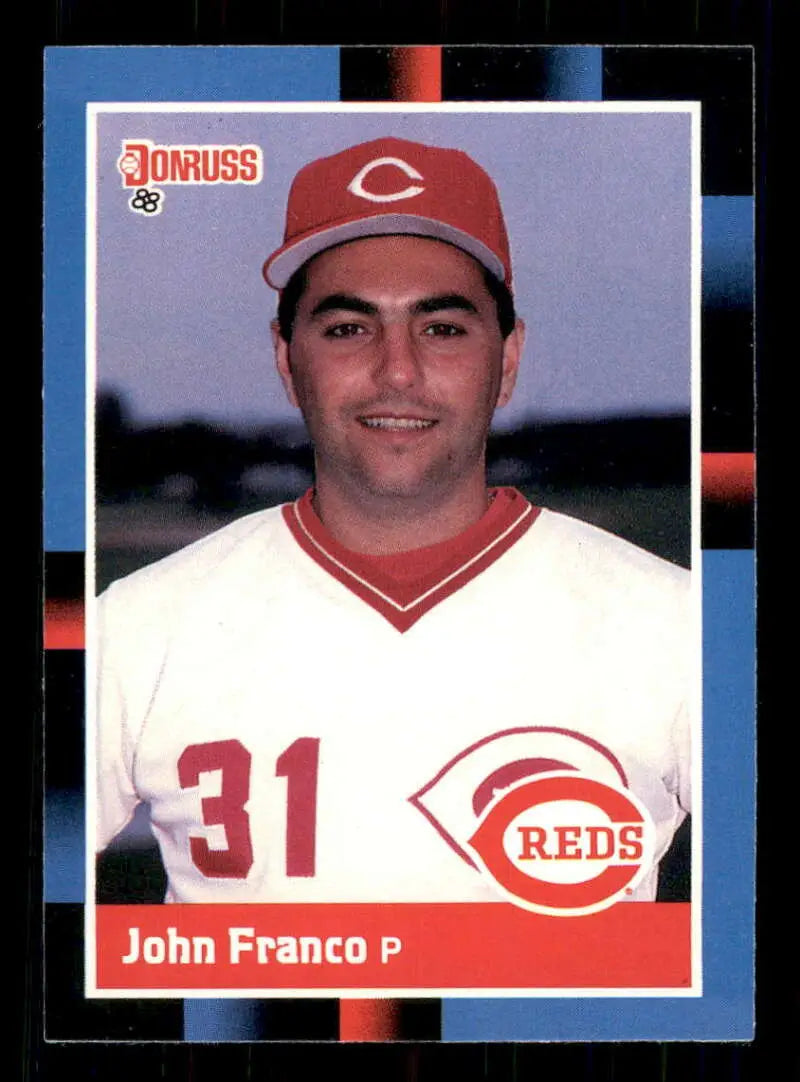 1988 Donruss #123 John Franco NM-MT Cincinnati Reds Baseball Card - Baseball Card Single