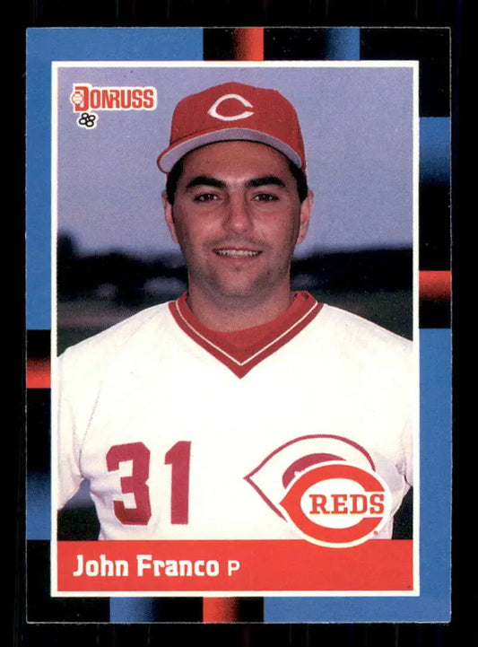 1988 Donruss #123 John Franco NM-MT Cincinnati Reds Baseball Card - Baseball Card Single