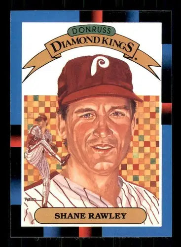 Original gloss of Shane Rawley baseball card from 1988 Donruss #13 featuring Phillies