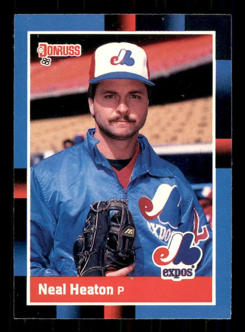 1988 Donruss #134 Neal Heaton NM-MT Montreal Expos Baseball Card - Baseball Card Single