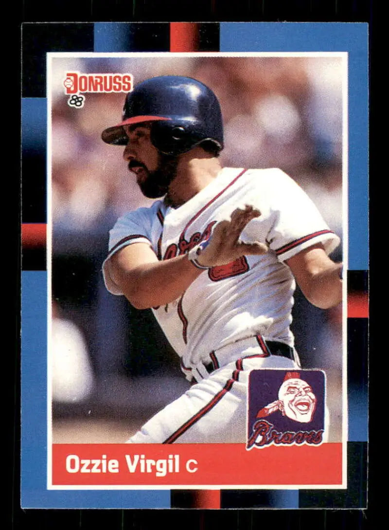 1988 Donruss #143 Ozzie Virgil NM-MT Atlanta Braves Baseball Card - Baseball Card Single