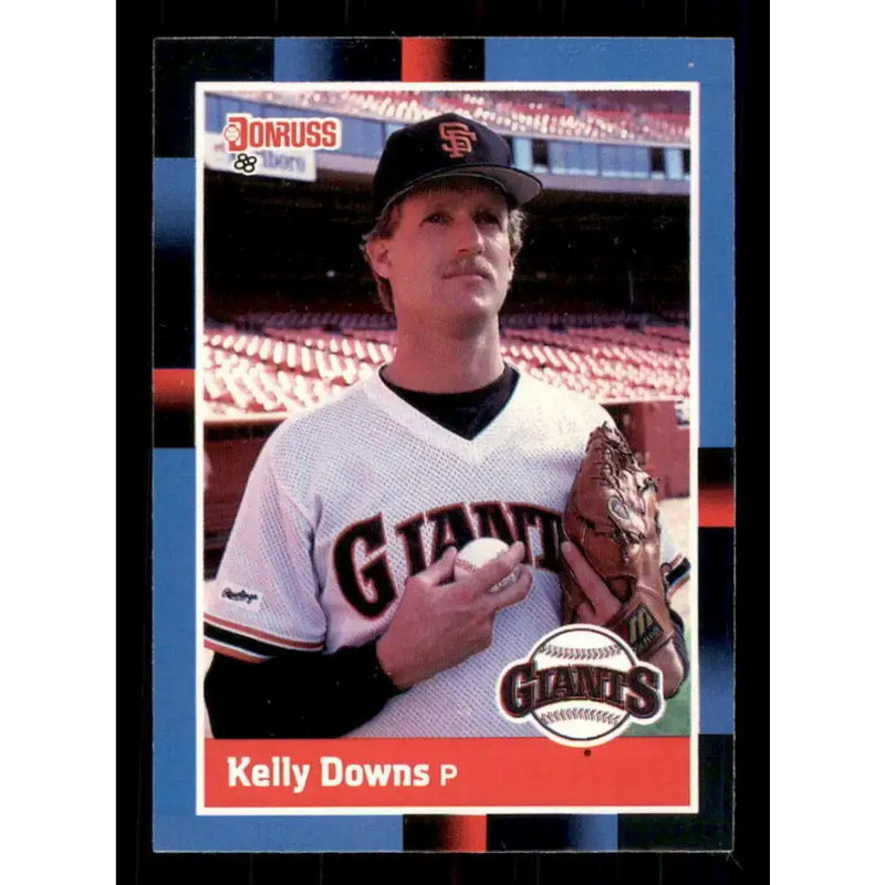 1988 Donruss #145 Kelly Downs EX San Francisco Giants Baseball Card - Baseball Card Single