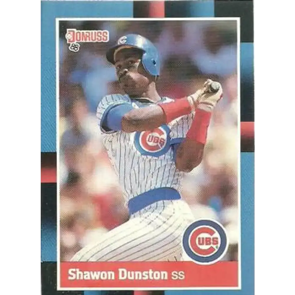1988 Donruss #146 Shawon Dunston EX Chicago Cubs Baseball Card - Baseball Card Single