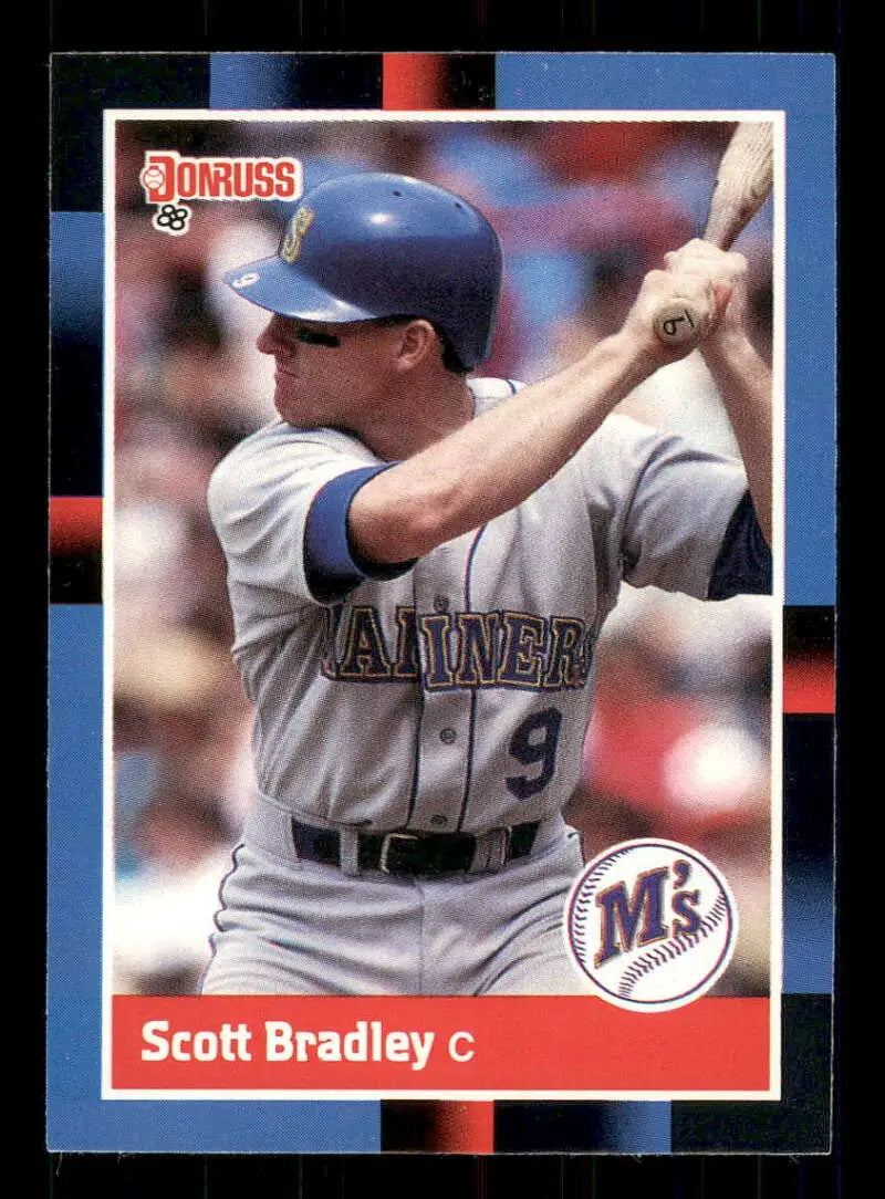 1988 Donruss #147 Scott Bradley NM-MT Seattle Mariners Baseball Card - Baseball Card Single