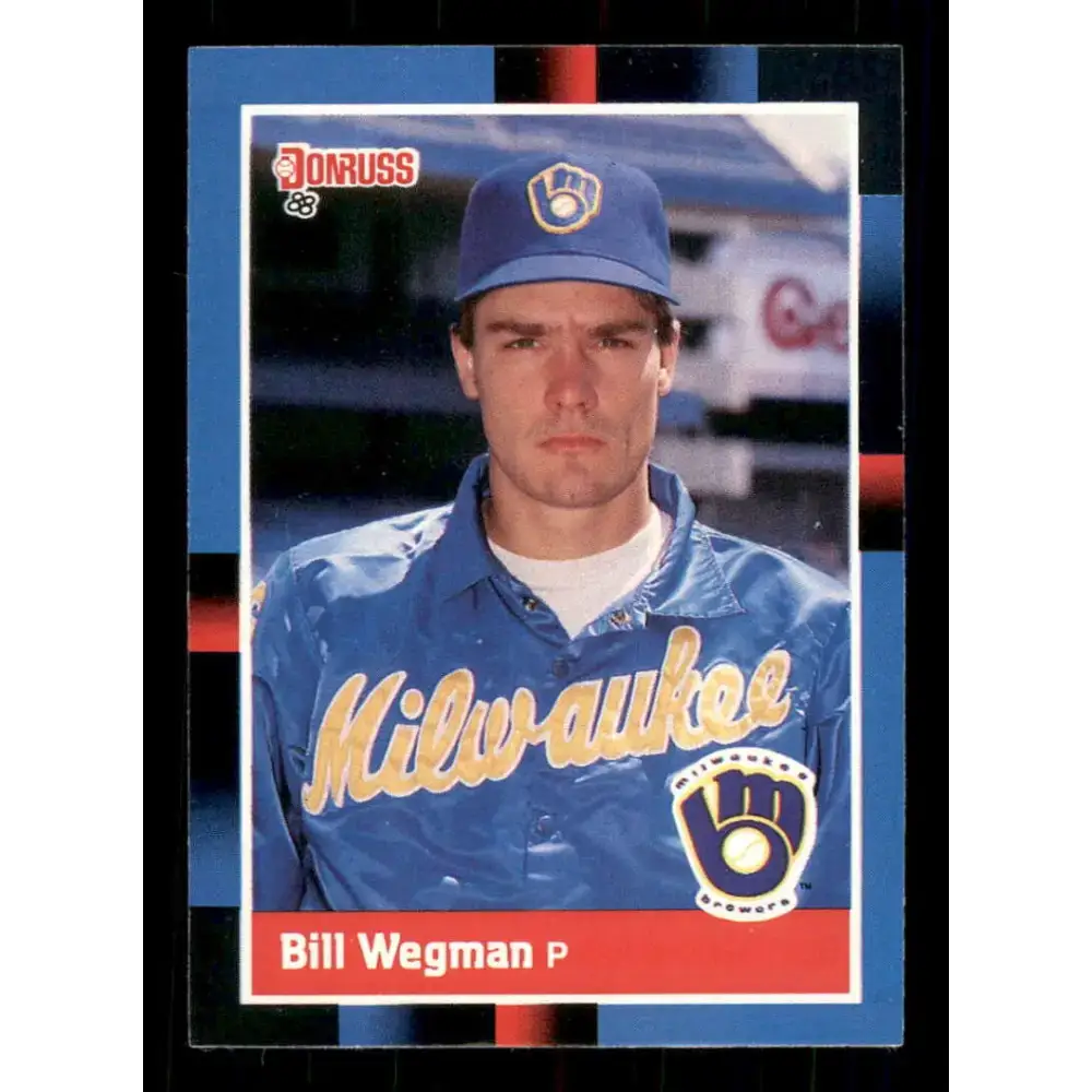 1988 Donruss #151 Bill Wegman EX Milwaukee Brewers Baseball Card - Baseball Card Single