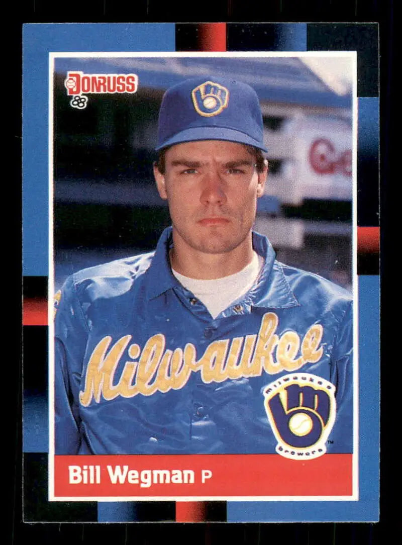 1988 Donruss #151 Bill Wegman NM-MT Milwaukee Brewers Baseball Card - Baseball Card Single
