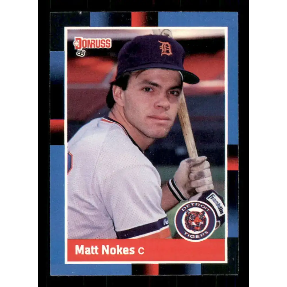 1988 Donruss #152 Matt Nokes EX RC Rookie Detroit Tigers Baseball Card - Baseball Card Single