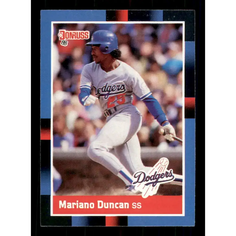 1988 Donruss #155 Mariano Duncan EX Los Angeles Dodgers Baseball Card - Baseball Card Single