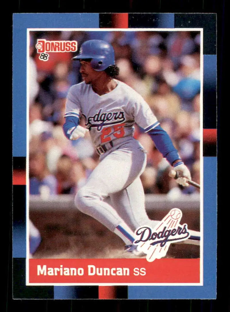 1988 Donruss #155 Mariano Duncan NM-MT Los Angeles Dodgers Baseball Card - Baseball Card Single